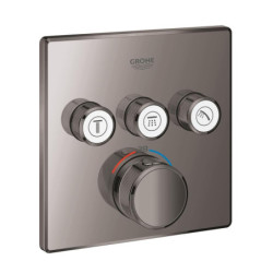 Sprchová a vanová baterie GROHE Smart Control bez podomítkového tělesa Hard Graphite 29126A00