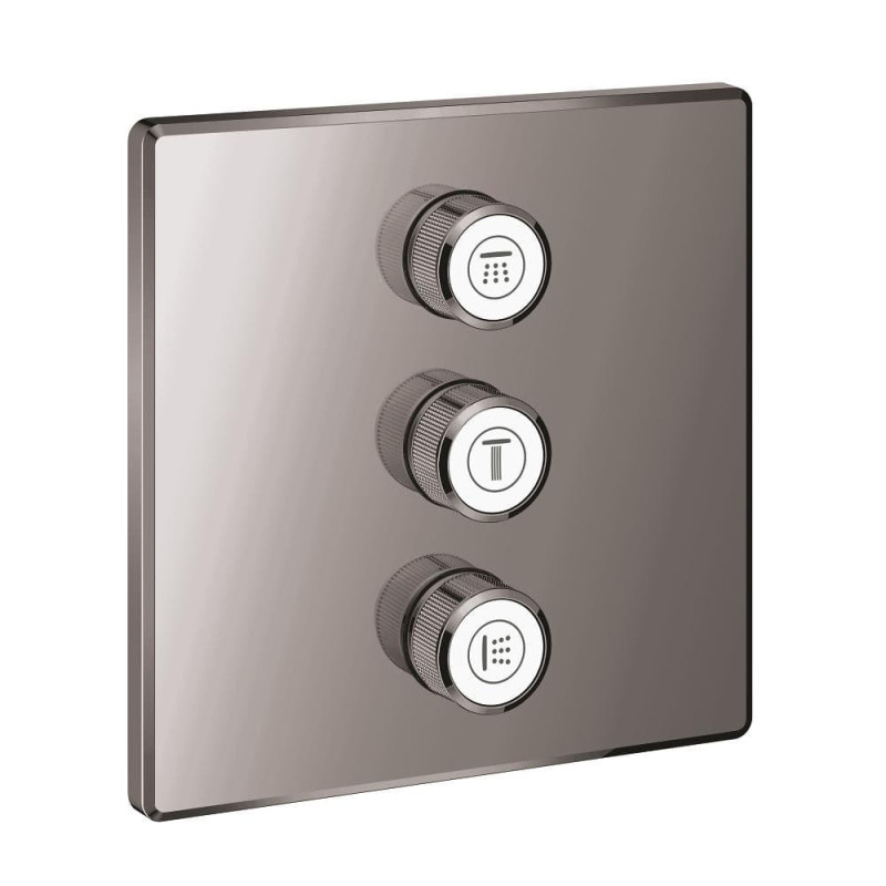 Sprchová a vanová baterie GROHE Smart Control bez podomítkového tělesa Hard Graphite 29127A00