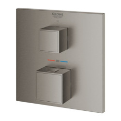 Sprchová baterie GROHE Grohtherm Cube bez podomítkového tělesa kartáčovaný Hard Graphite 24153AL0
