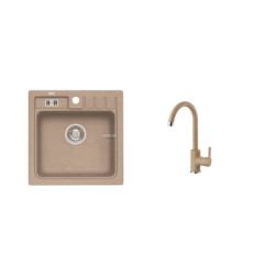 Set dřezu a baterie Alveus Niagara 20 + Tonia / 55 beige SETA102