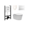 Cenově zvýhodněný závěsný WC set Jika do lehkých stěn / předstěnová montáž+ WC SAT Brevis SIKOJSW1