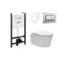 Cenově zvýhodněný závěsný WC set Jika do lehkých stěn / předstěnová montáž+ WC SAT Brevis SIKOJSW3