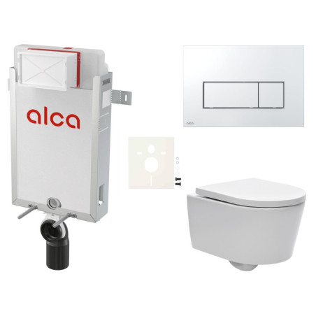 Cenově zvýhodněný závěsný WC set Alca k zazdění + WC SAT Brevis SIKOAW8