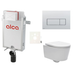 Cenově zvýhodněný závěsný WC set Alca k zazdění + WC SAT Brevis SIKOAW9