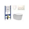 Cenově zvýhodněný závěsný WC set Geberit do lehkých stěn / předstěnová montáž+ WC SAT Brevis SIKOGES7W1