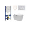 Cenově zvýhodněný závěsný WC set Geberit do lehkých stěn / předstěnová montáž+ WC SAT Brevis SIKOGES7W7