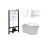 Cenově zvýhodněný závěsný WC set Roca do lehkých stěn / předstěnová montáž+ WC SAT Brevis SIKORSW1
