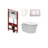 Cenově zvýhodněný závěsný WC set TECE do lehkých stěn / předstěnová montáž+ WC SAT Brevis SIKOTS3W3