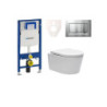 Cenově zvýhodněný závěsný WC set Geberit do lehkých stěn / předstěnová montáž+ WC SAT Brevis SIKOGES3W7