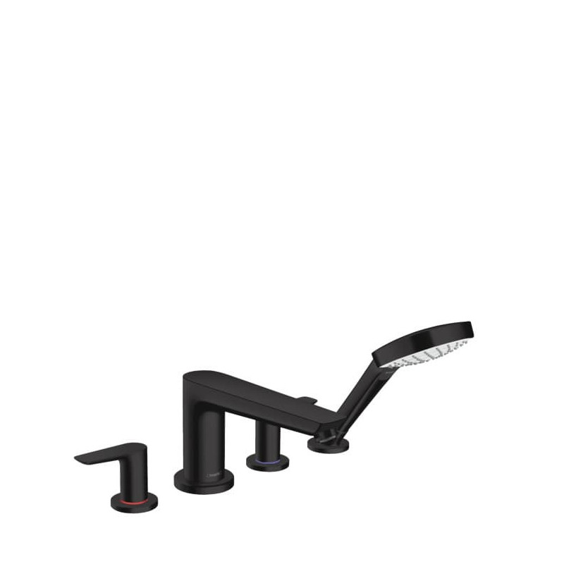 Vanová baterie Hansgrohe Talis E se sprchovým setem matná černá 71748670