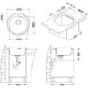 Dřez Alveus Form 30 nerez 1078583