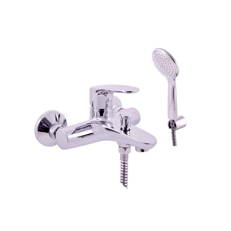 Vanová baterie RAV SLEZÁK Amur se sprchovým setem 150 mm chrom AM754.5/1