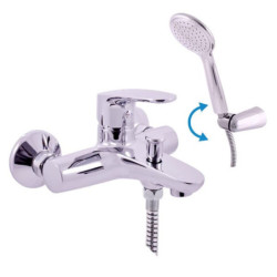Vanová baterie RAV SLEZÁK Amur se sprchovým setem 150 mm chrom AM754.5/2