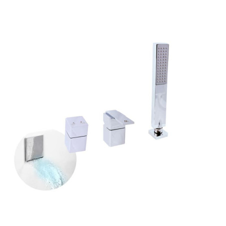 Vanová baterie RAV SLEZÁK Loira se sprchovým setem chrom LR563.5P