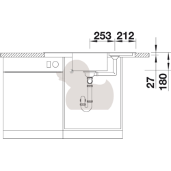 Dřez Blanco Zia 9 E kávová 515074