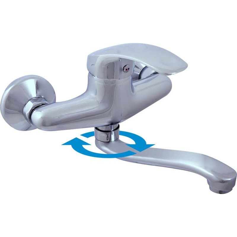 Dřezová baterie RAV SLEZÁK Mississippi s otočným ramínkem 150 mm chrom MS001.5/26