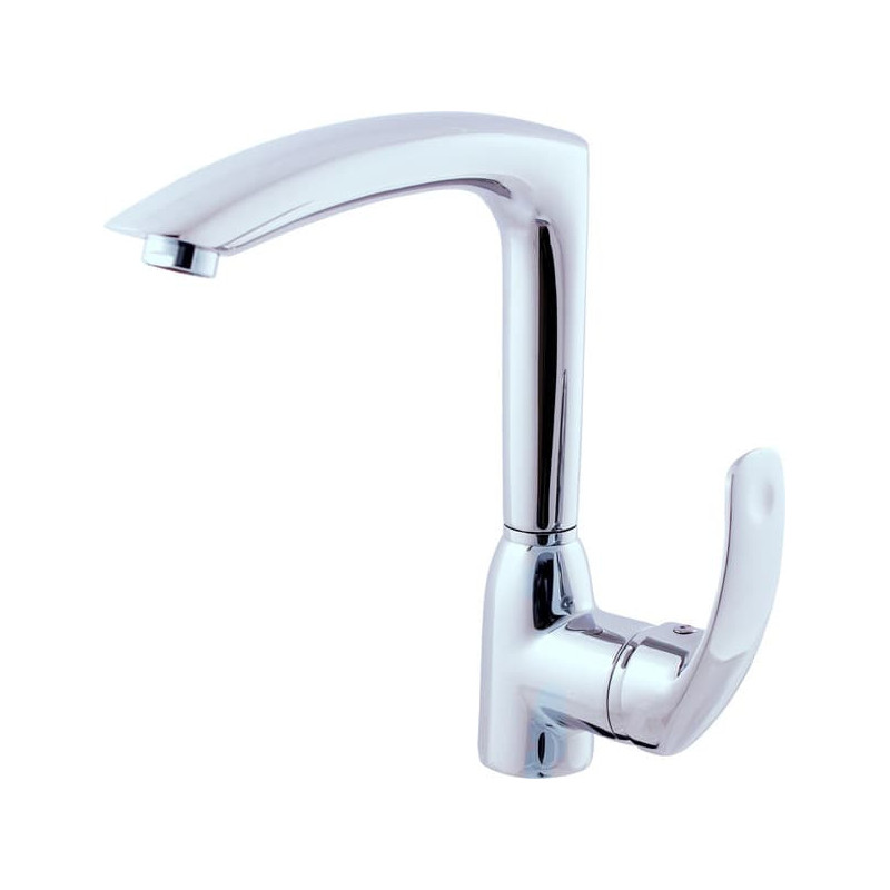 Dřezová baterie RAV SLEZÁK Mississippi s otočným ramínkem chrom MS007.0/7