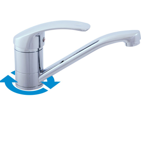 Umyvadlová baterie RAV SLEZÁK Mississippi s otočným ramínkem chrom MS015.5