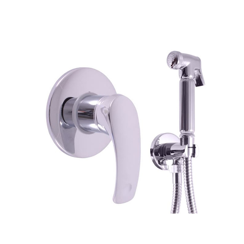 Bidetová baterie RAV SLEZÁK Mississippi s bidetovou sprškou chrom MS042/1