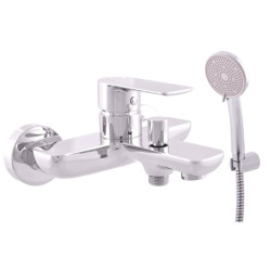 Vanová baterie RAV SLEZÁK Vltava se sprchovým setem 150 mm chrom VT454.5/1