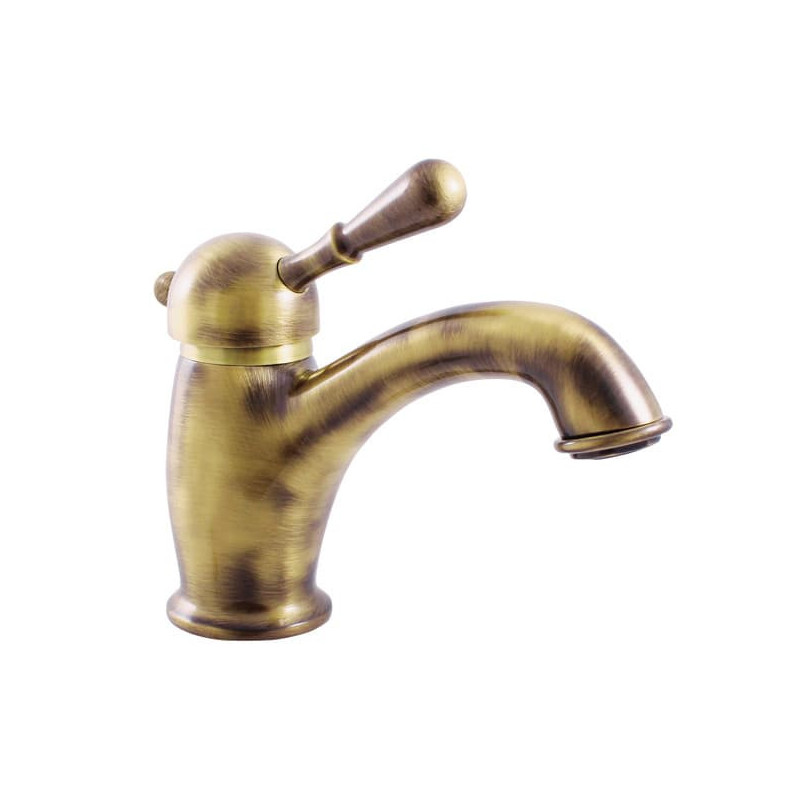 Umyvadlová baterie RAV SLEZÁK Labe bez výpusti stará mosaz L026.5SM