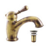 Umyvadlová baterie RAV SLEZÁK Labe s clic-clacem stará mosaz L027.0SM