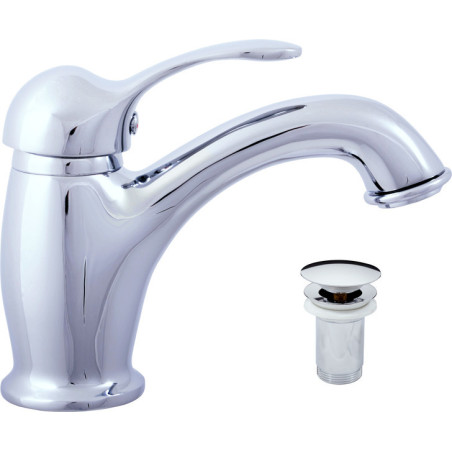 Umyvadlová baterie RAV SLEZÁK Labe s clic-clacem chrom L027.5K