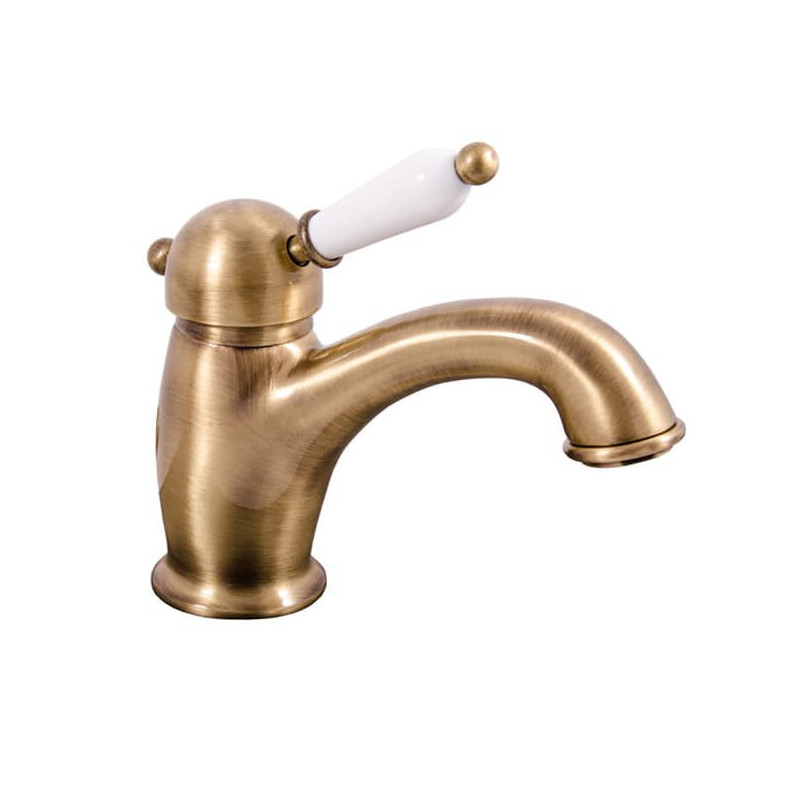 Umyvadlová baterie RAV SLEZÁK Labe bez výpusti stará mosaz L526.0SM