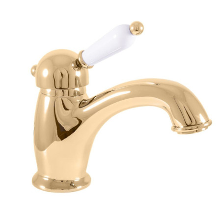 Umyvadlová baterie RAV SLEZÁK Labe bez výpusti zlatá L526.0Z