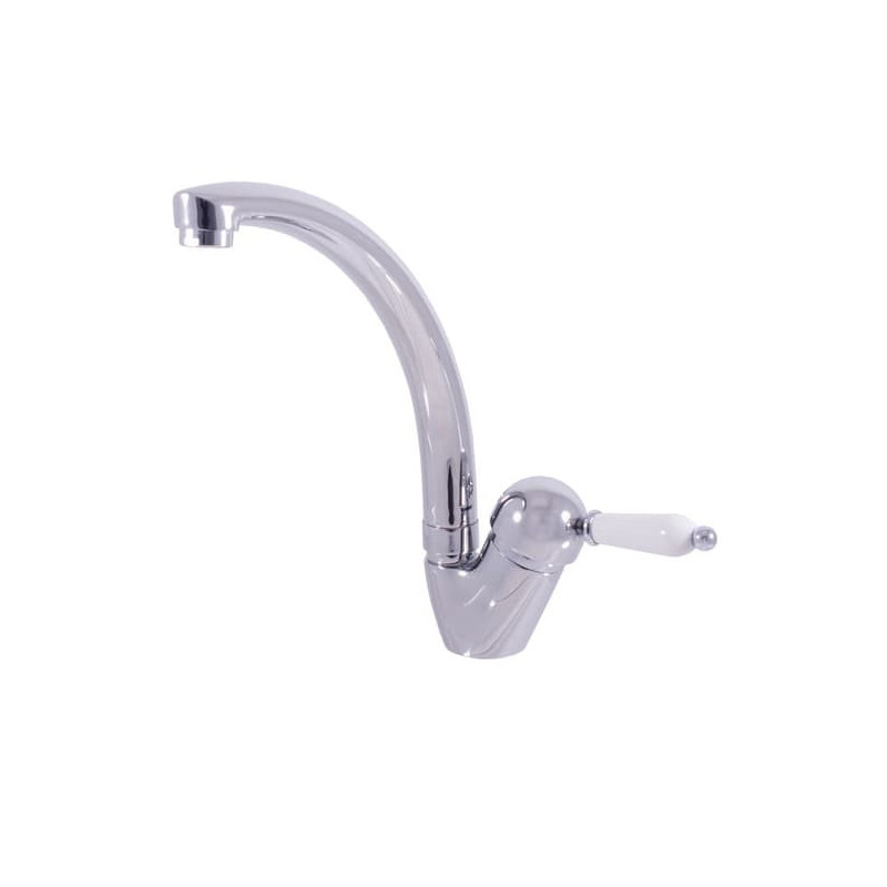 Dřezová baterie RAV SLEZÁK Labe s otočným ramínkem chrom L506.5/3