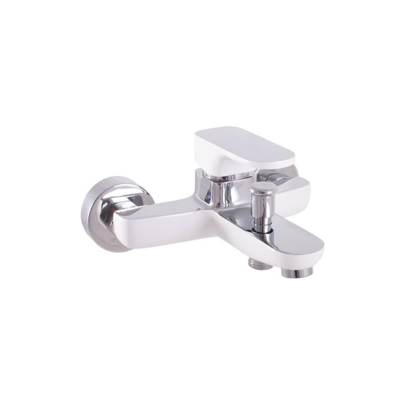 Vanová baterie RAV SLEZÁK Yukon 150 mm bílá/chrom YU154.5CB