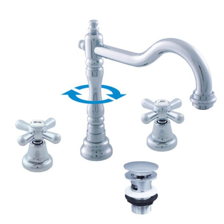 Umyvadlová baterie RAV SLEZÁK Morava s clic-clacem chrom MK132.5