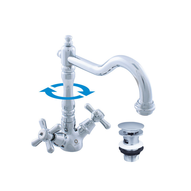 Umyvadlová baterie RAV SLEZÁK Morava s clic-clacem chrom MK121.0/8