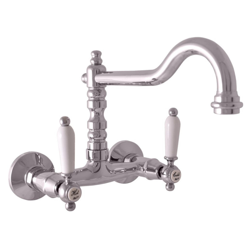 Dřezová baterie RAV SLEZÁK Morava 100 mm chrom MK502.0/28