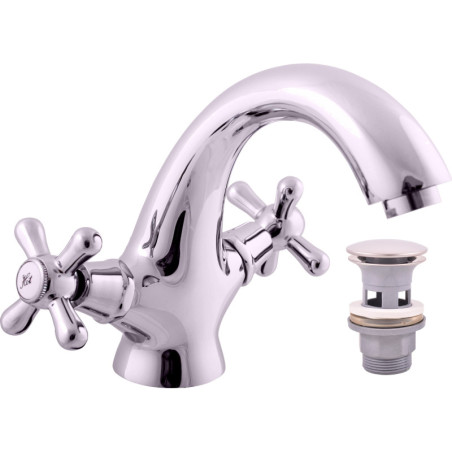 Umyvadlová baterie RAV SLEZÁK Morava s clic-clacem chrom MK129.5