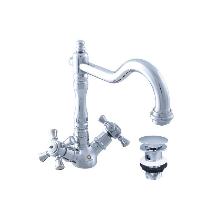 Umyvadlová baterie RAV SLEZÁK Morava s clic-clacem chrom MK321.5/8