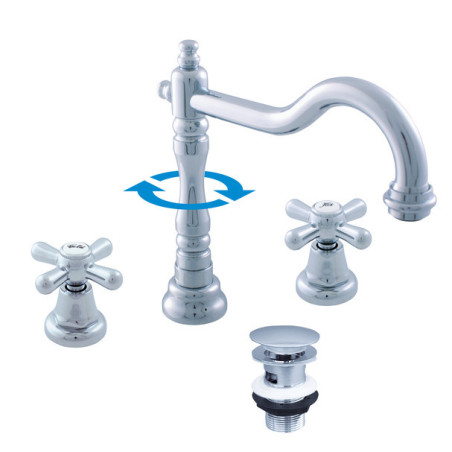 Umyvadlová baterie RAV SLEZÁK Morava s clic-clacem chrom MK132.0