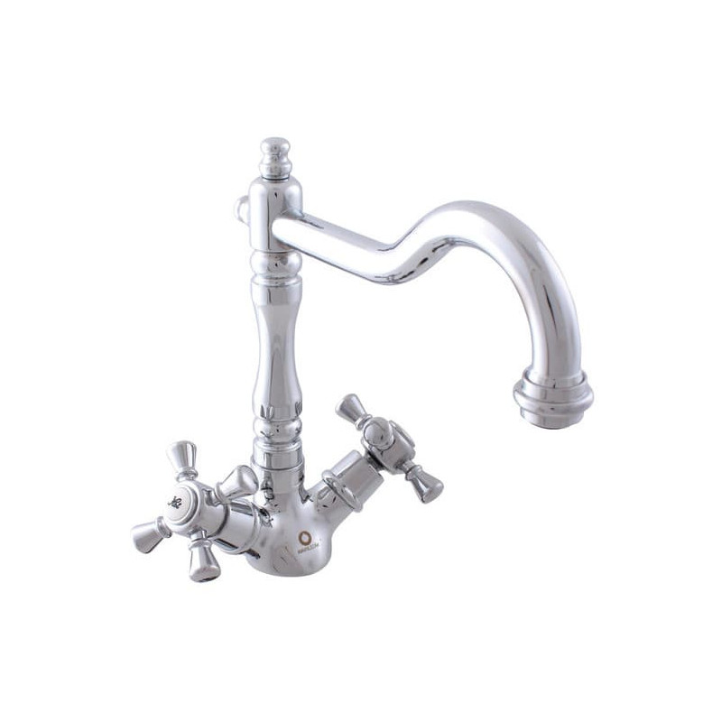 Dřezová baterie RAV SLEZÁK Morava s otočným ramínkem chrom MK320.5/8