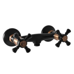 Sprchová baterie RAV SLEZÁK Morava 150 mm černá/stará mosaz MK380.5CMATSM