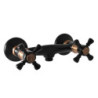 Sprchová baterie RAV SLEZÁK Morava 150 mm černá/stará mosaz MK380.5CMATSM