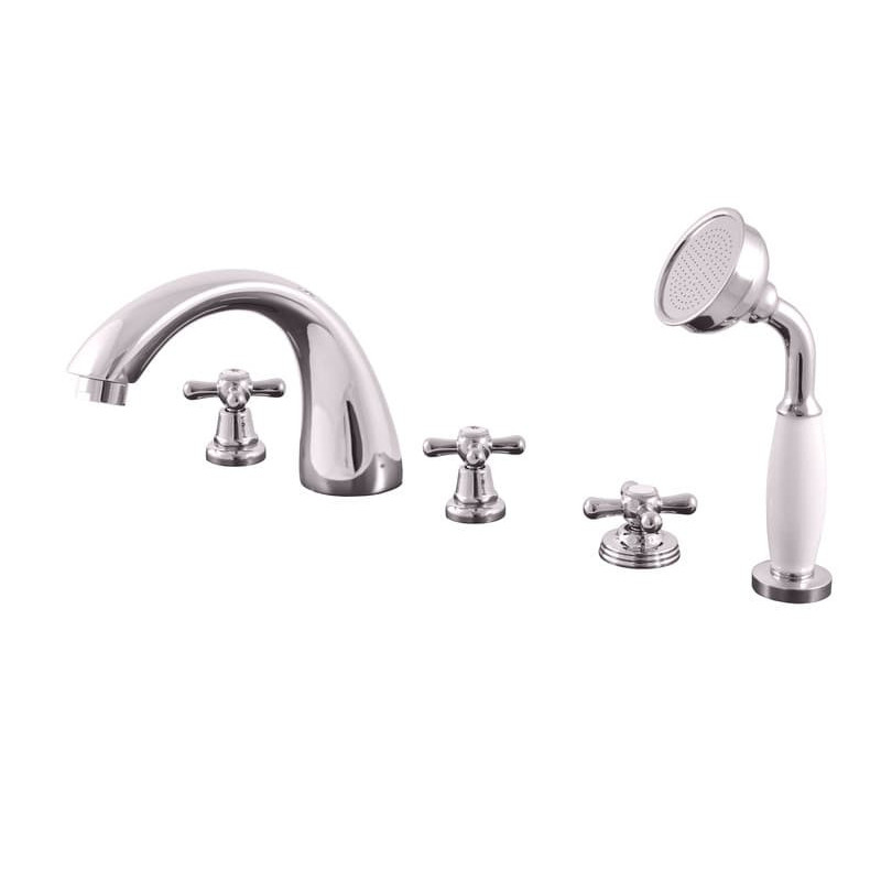 Vanová baterie RAV SLEZÁK Morava se sprchovým setem chrom MK169.5P