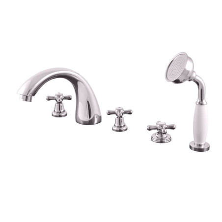 Vanová baterie RAV SLEZÁK Morava se sprchovým setem chrom MK169.5P