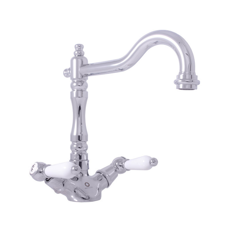 Dřezová baterie RAV SLEZÁK Morava s otočným ramínkem chrom MK520.0/8