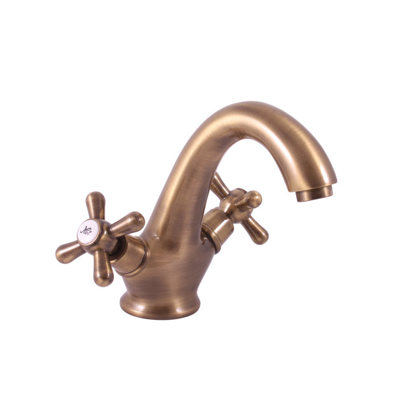 Umyvadlová baterie RAV SLEZÁK Morava bez výpusti stará mosaz MK128.0SM