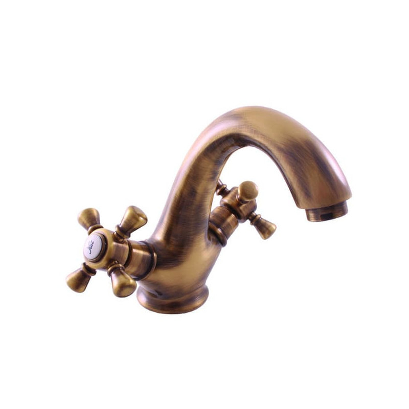 Umyvadlová baterie RAV SLEZÁK Morava bez výpusti stará mosaz MK328.5SM