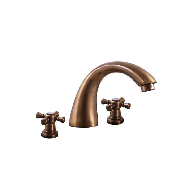 Umyvadlová baterie RAV SLEZÁK Morava s clic-clacem stará mosaz MK333.5SM