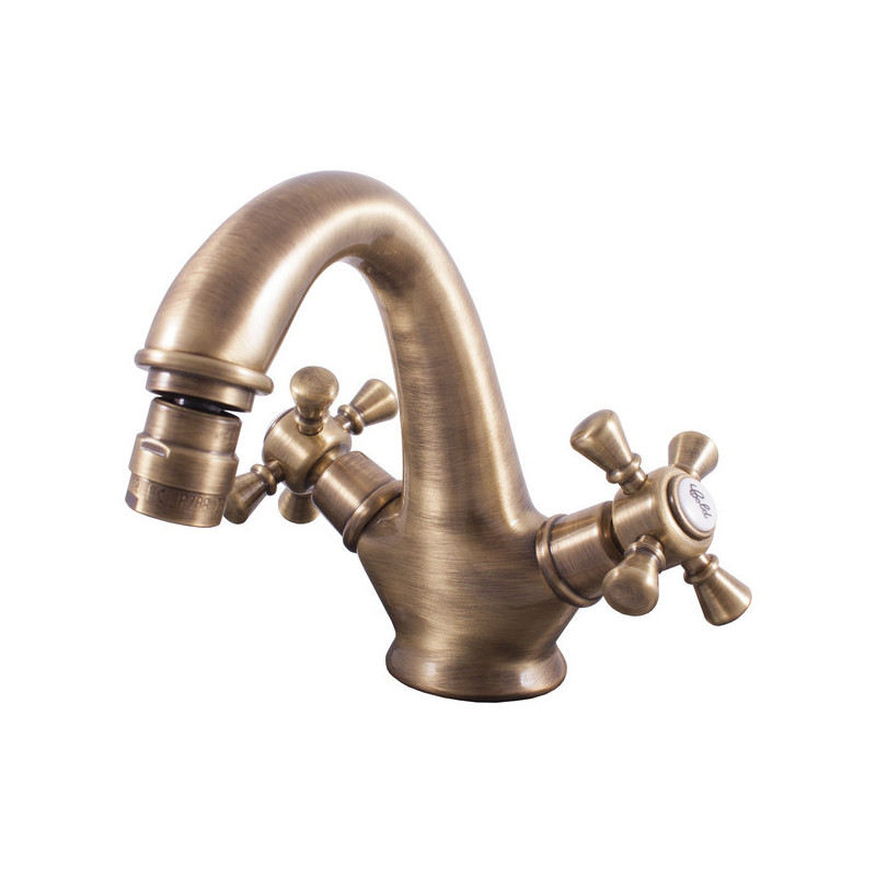 Bidetová baterie RAV SLEZÁK Morava s clic-clacem stará mosaz MK343.0SM