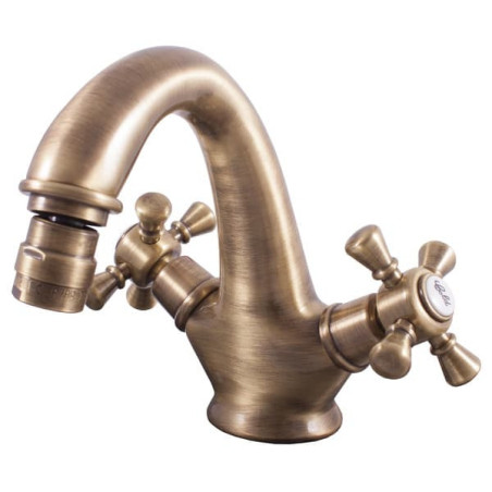 Bidetová baterie RAV SLEZÁK Morava s clic-clacem stará mosaz MK343.5SM