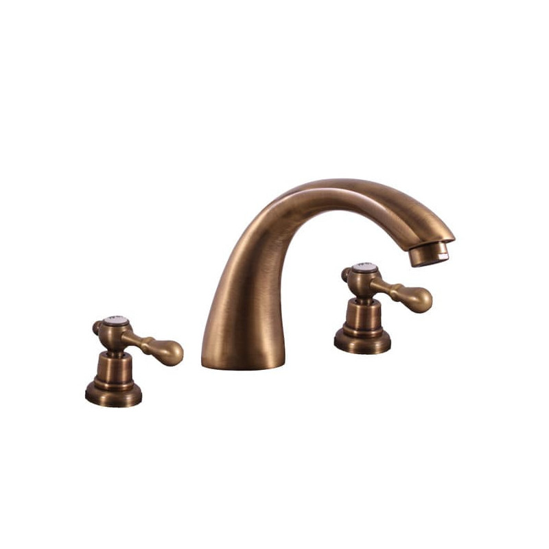 Umyvadlová baterie RAV SLEZÁK Morava s clic-clacem stará mosaz MK433.5SM