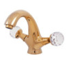 Umyvadlová baterie RAV SLEZÁK s clic-clacem stará mosaz BRILLIANCE129.5SM